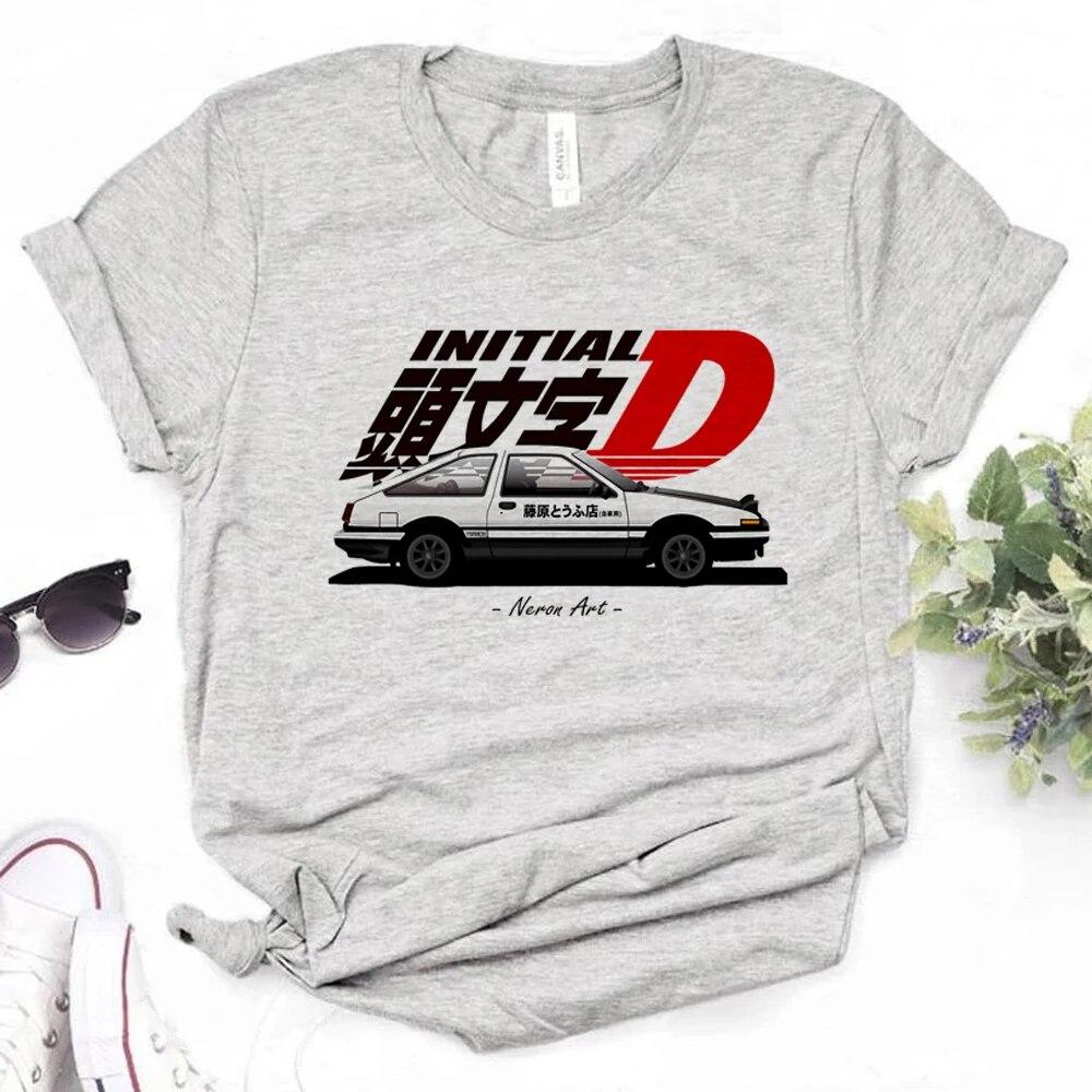 Initial D T-shirts Women Comic Streetwear T Shirt Female Manga Y2k Clothes Unisex