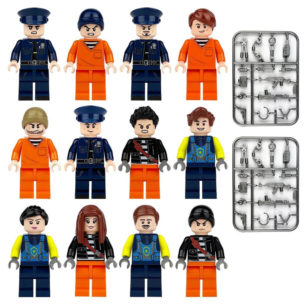 Building Block Minifigure Puzzle Soldier Assembly Occupation Toy