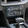Carbon Fiber Central Control Switch Radio AC CD Panel Trim for Dodge Charger 15+