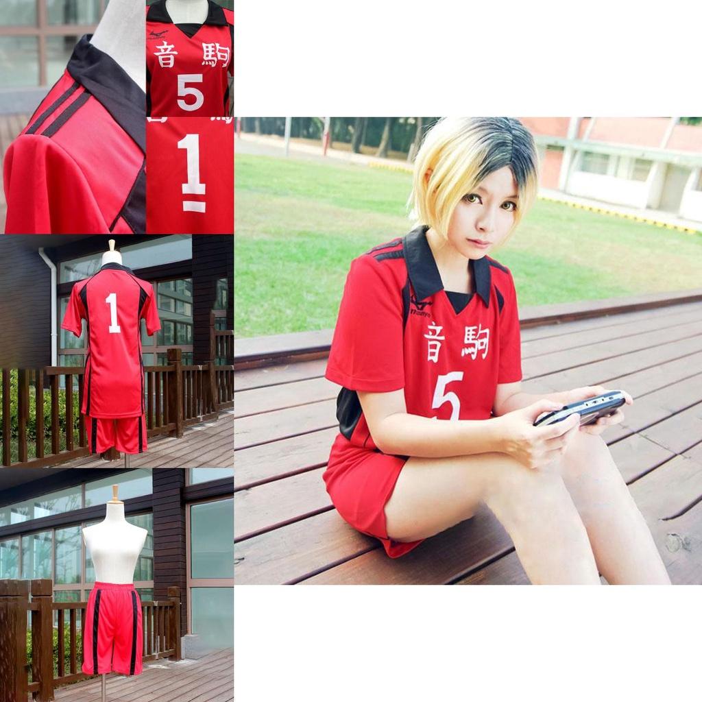 Haikyuu!! Kenma Kozume Team Jersey Cosplay Costume Breathable Stretchy Fabric