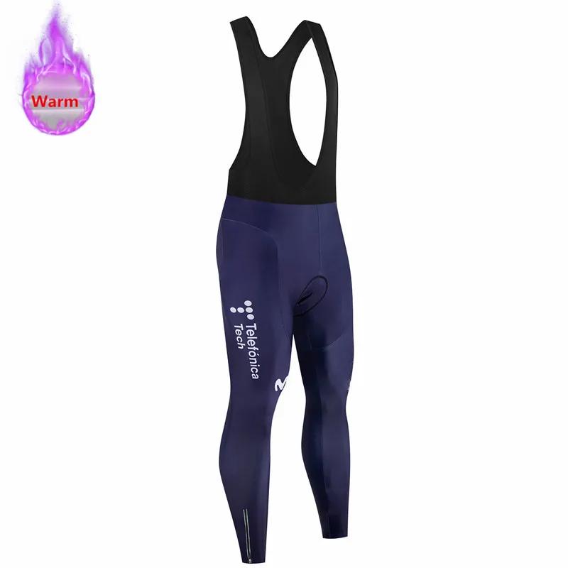 Movistar Pro Winter Cycling Set Thermal Fleece Bicycle Clothing Long Sleeve Jersey Road Bike Clothes Ropa Ciclismo MTB Uniform
