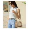 Ladies' Soft Leather Tote Bag, Luxury Designer Handbag, Solid Color Ladies' Shoulder Bag, and Minimalist Crossbody Bag