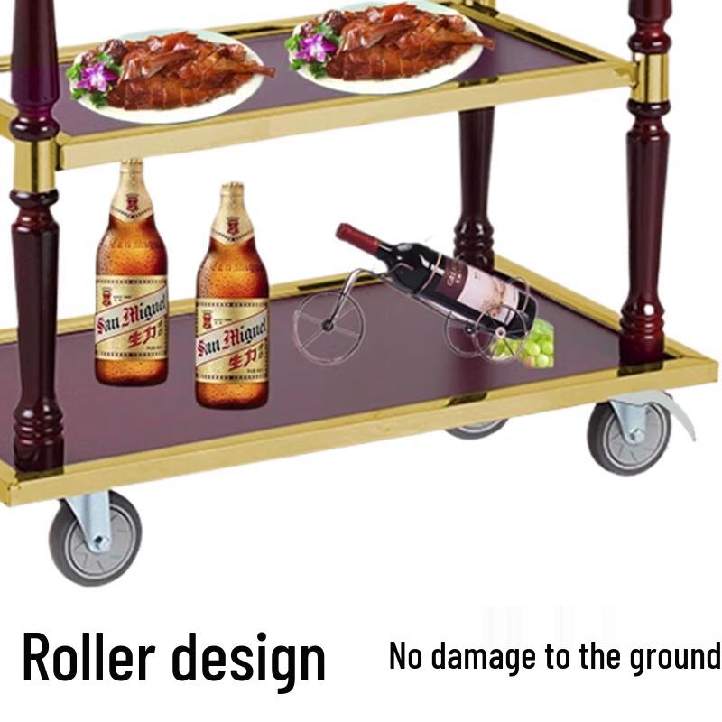 Modern 2-Tier Restaurant Serving Cart