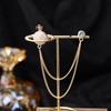 Baroque Rhinestone Pearl Corsage Necklace Brooch - Retro British Court Suit Accessory