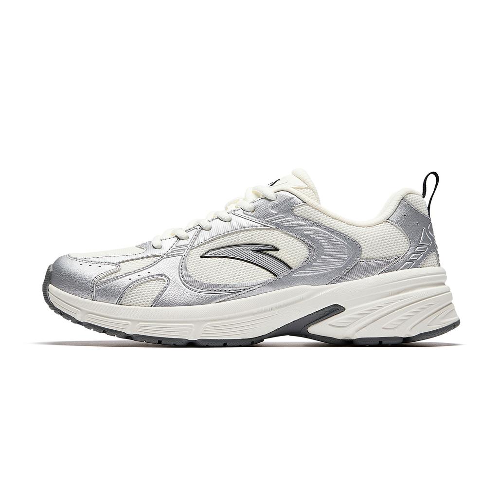 Anta AT804 Trendy Retro Lightweight Durable Non-Slip PG7 Technology Midsole Cushioning Low-Top Casual Shoes Men Casual Shoes Silver 912548866-1