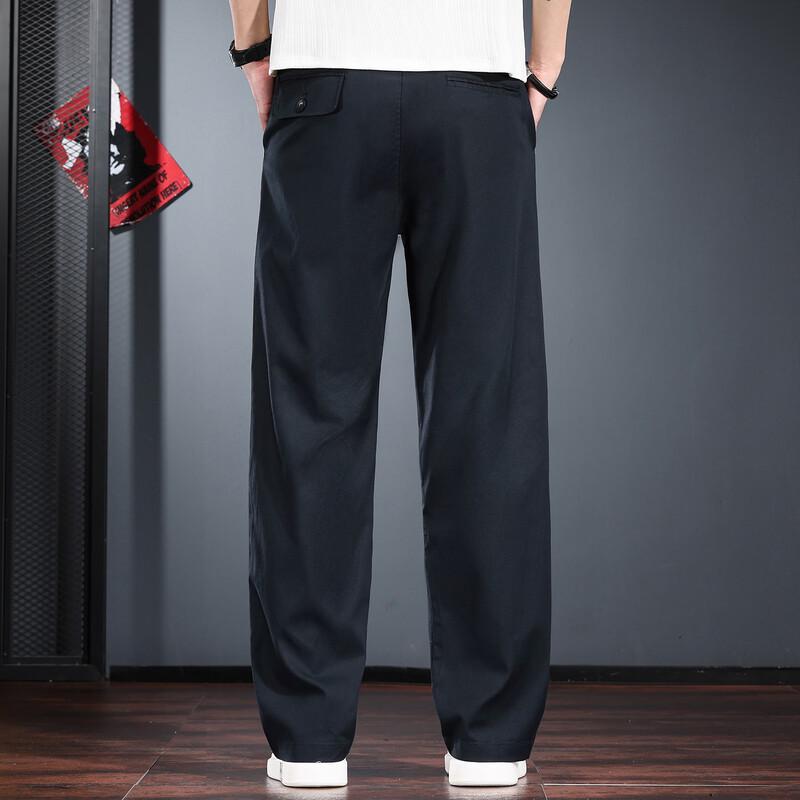 Men's Old Money Style Linen Lyocell Blend Wide-Leg Casual Pants