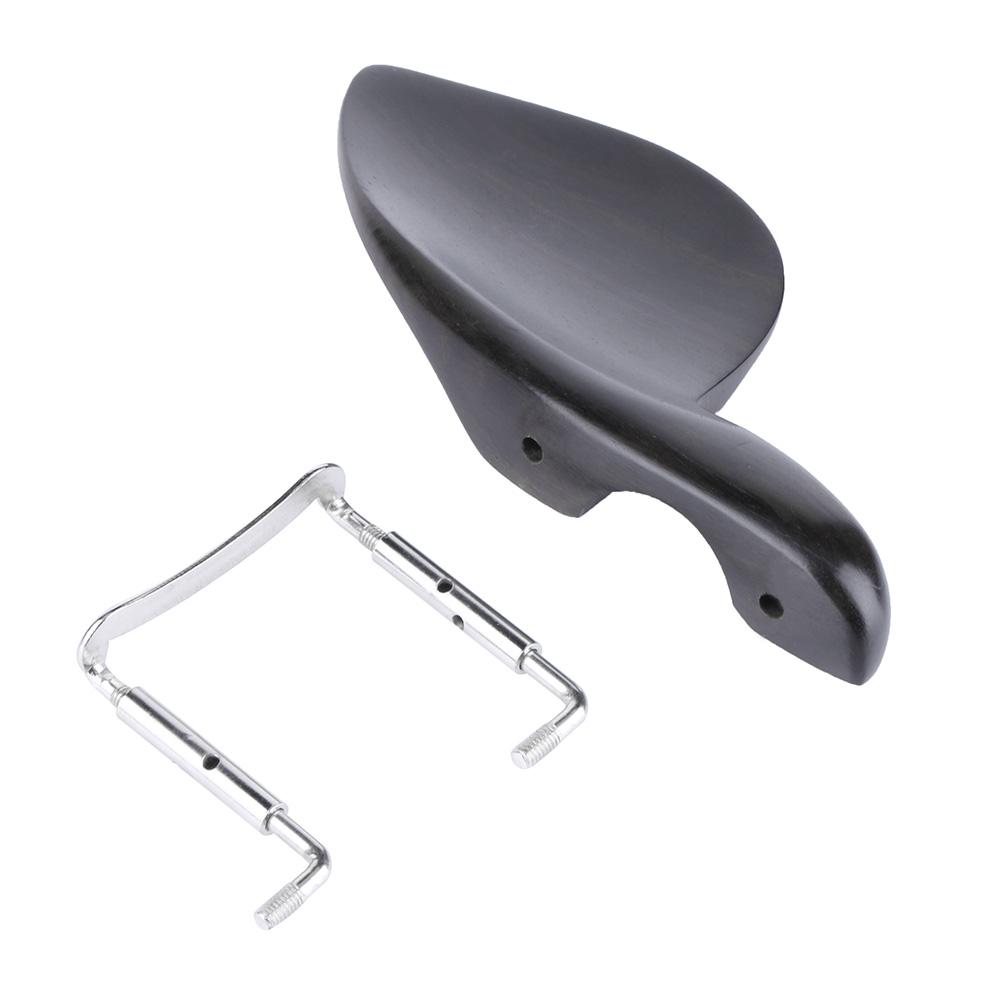 Violin Chin Rest with Screw Black Violin Chinrest Ebony Wood Violin Chin Holder 3/4 4/4 Violin Parts Accessories
