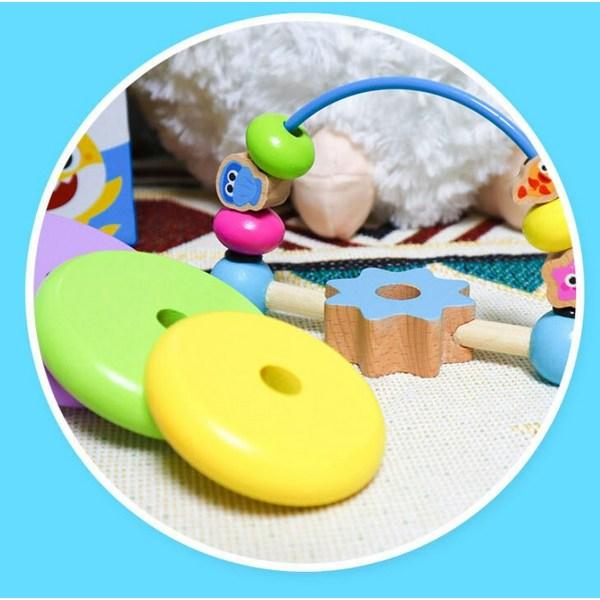 Pinkfong Baby Shark Wooden Ring Stacking, Mixed Colors, 1 Piece, Korean Baby Products