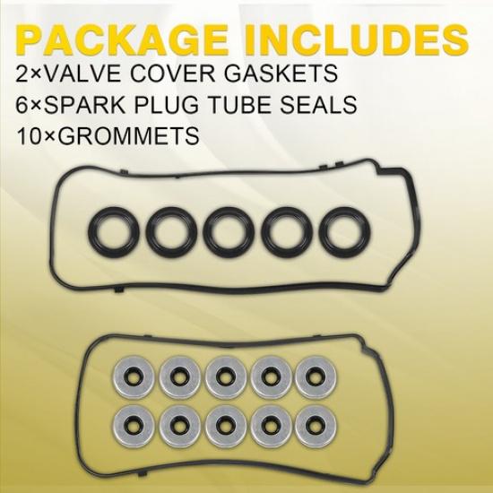 Valve Cover Gasket Seals Set For HONDA ACCORD ODYSSEY ACURA 3.5L V6 2008-17 EXV