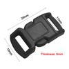 4pcs 10mm Curved Buckle Lock Plastic Side Release Buckles Adjustable Safety Buckles  Outdoor Tool