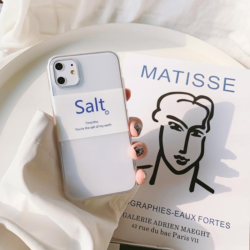 

Simple IPhone14pro Mobile Phone Case 15 Apple 16 Transparent 11 Trendy Brand Xsmax Suitable for 12 Soft 12pro max (6.7)