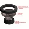 4Pcs 6.5 Inch Car Universal Speaker Ring Soundproof Cotton,  Enhance The Sound Effect