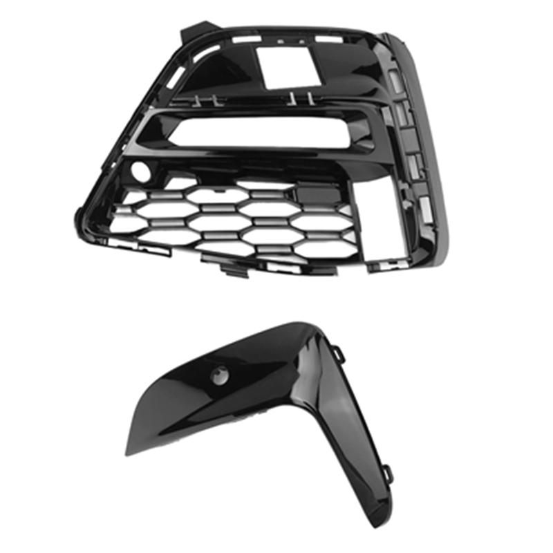 Front Bumper Fog Light Grille +Trim