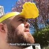 Adjustable Palm Sunshade Sun Shield Hand Sun Visor Hat Funny Hand Shape Sun Visor  Beach Party