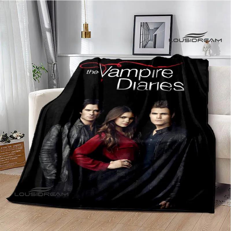 The Vampire Diaries Damon salvatore pătură imprimată Paturi calde din flanelă Pătură moale și confortabilă lenjerie de pat Cadou de ziua de naștere