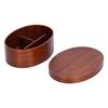 Oval Shape Bento Box Wooden Sushi Lunch Box Food Storage Container for Adult Student Worker