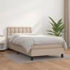 3141100 vidaXL Divan Bed with Mattress Cappuccino 90x190 Cm