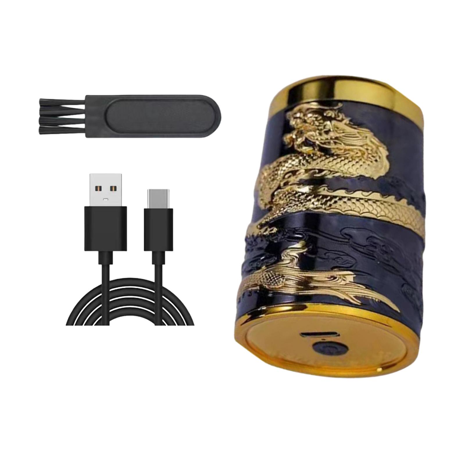 

Мини бритва для мужчин сухой влажной стрижки перезаряжаемый триммер для бороды для автомобиля офиса чёрный