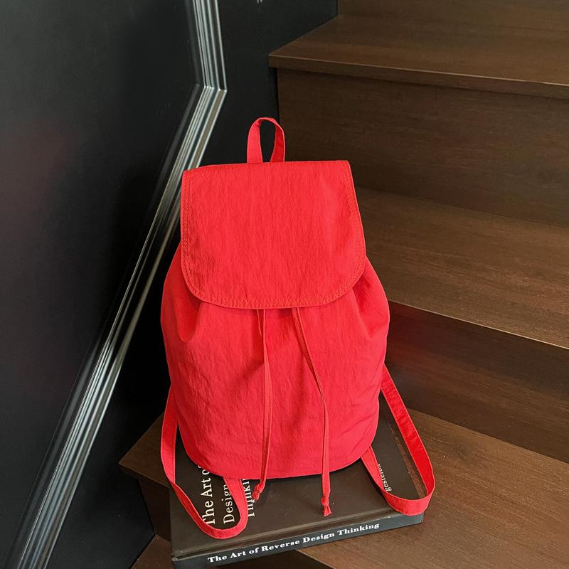 New summer simple leisure travel backpack schoolbag large capacity lightweight backpack men and women