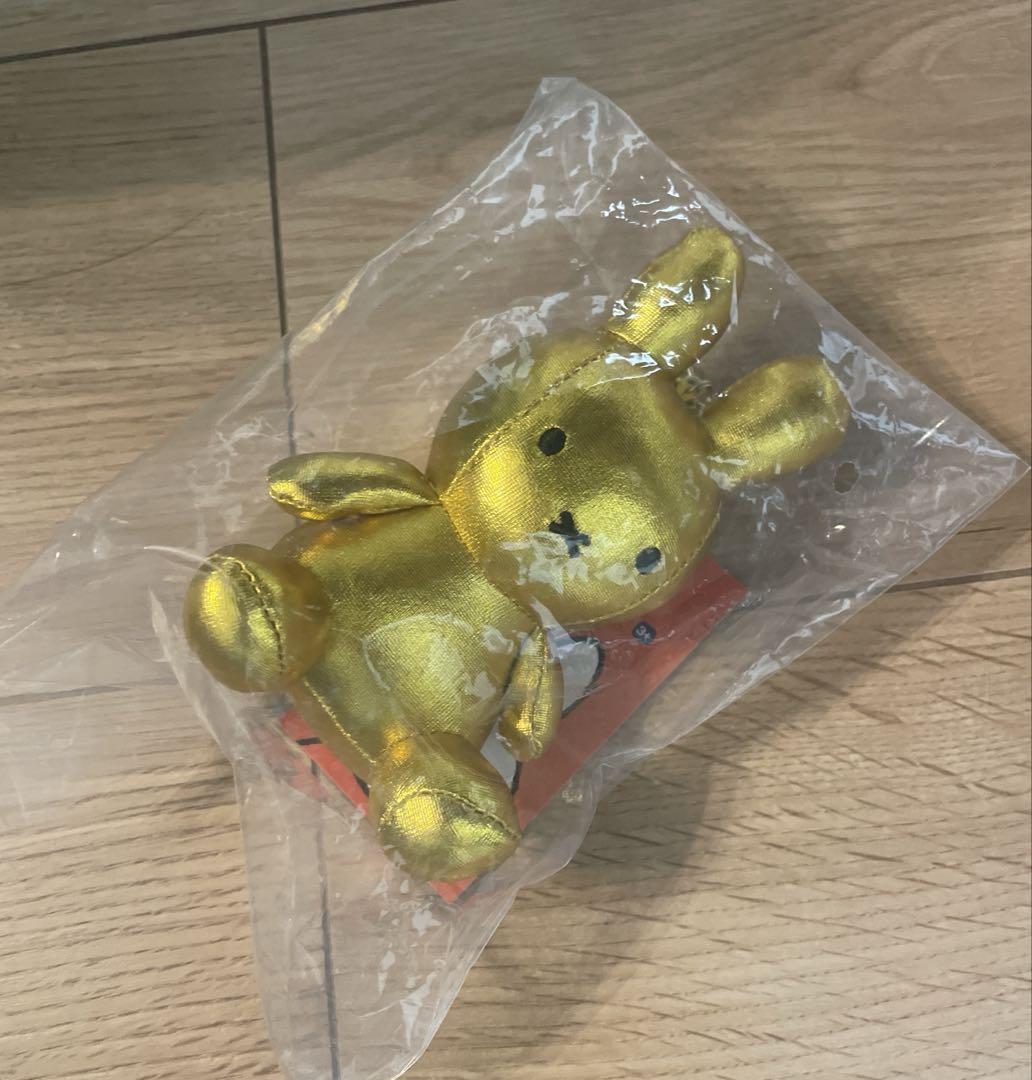 

[USED] Miffy Plush Keychain Gold Korean