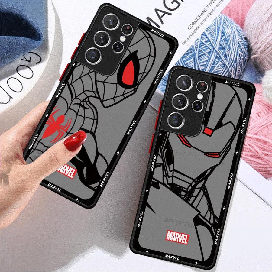 Marvel Spiderman Ironman Phone Case for Samsung Galaxy S10 Plus S10 Lite S22 Plus S24 S25 Ultra S21 S20 FE S9 S23 Ultra Cover