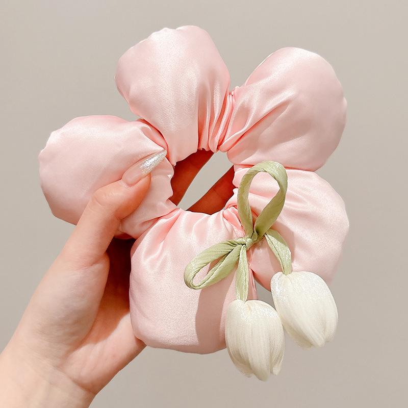 

Шелковые резинки для волос/резинки для предотвращения завивания и ломкости, без повреждений, эластичные держатели для хвостиков, 1 шт. One Size