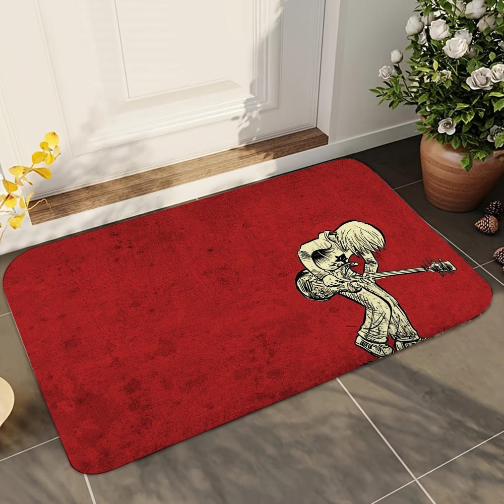 1pc Scott Pilgrim Bathroom Absorbent Mats Anti-Slip Mats Home Decor Supplies Carpets Home Kitchen Floor Mats