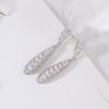 Elegant Water Drop Zirconia Earring For Women With Dangle Design And Geometric Style