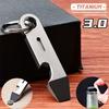 Titanium Alloy Bottle Opener Keychain Men’s Pendant EDC Outdoor Tool Mini Screwdriver Camping Gear Stainless Steel Small Crowbar