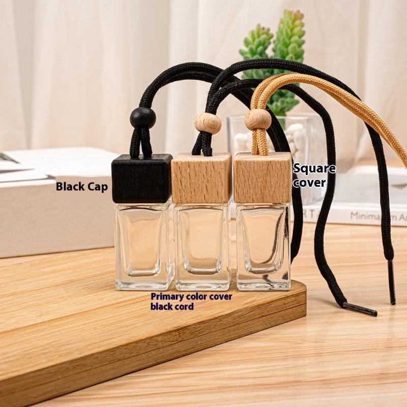 Empty Pendant Auto Perfume Mini Perfume Bottles Glass Bottles Aromatherapy Essential Oil Container Hanging Diffuser Auto Decor