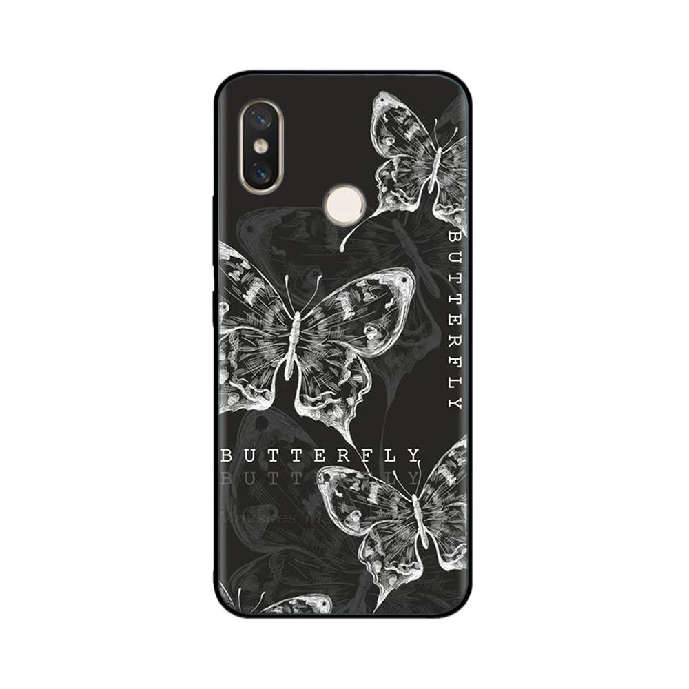 Phone Case For Xiaomi Mi 8 Case Flowers Soft Silicone Back Cover for Xiaomi Mi 8 SE Lite Funda for Xiaomi Mi 8 Pro Mi8 Explorer