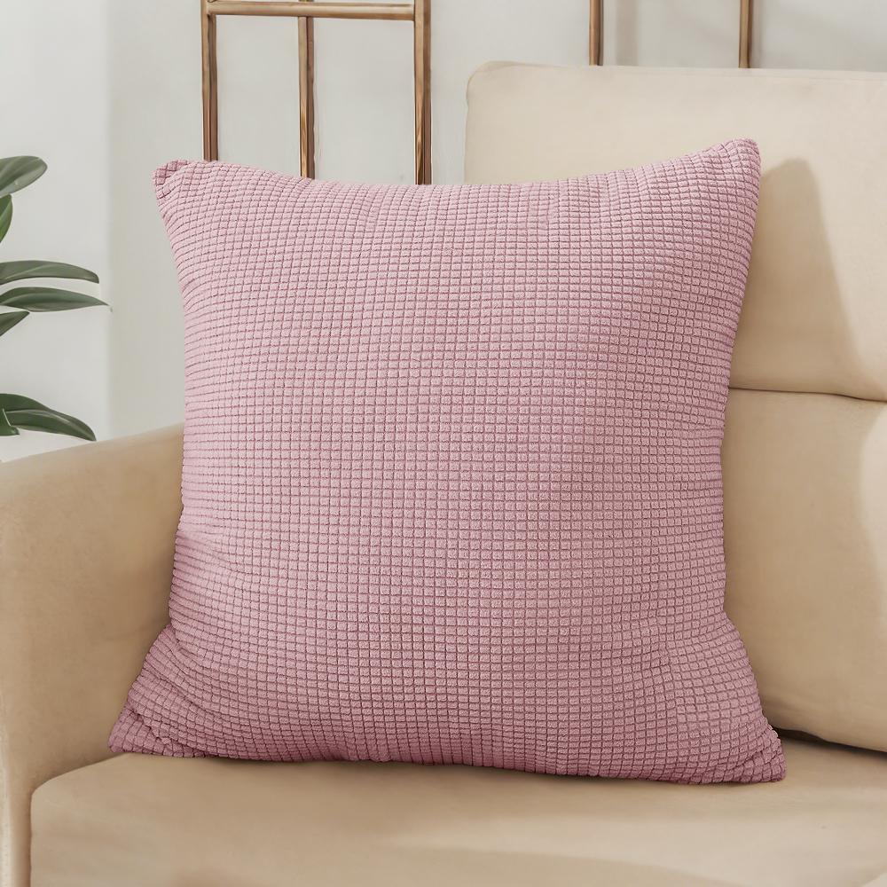 40x40 45x45 50x50 Housse de coussin Jacquard Couleur Unie pour Canapé Bureau Coussin lombaire Housse de coussin Décoration de Maison