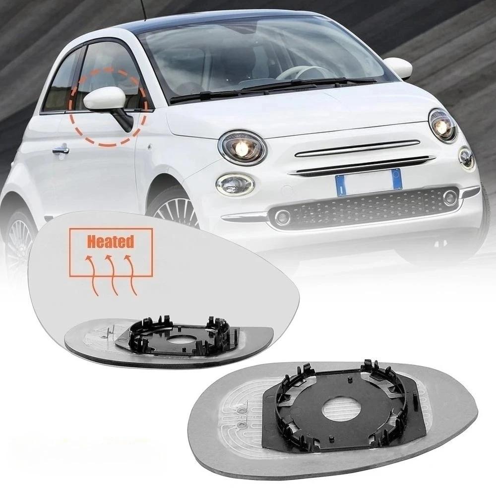Beheiztes Auto-Seitenflügelspiegelglas für Fiat 500 500C 2007-2025 Ersatz Links Rechts Rückspiegelersatz