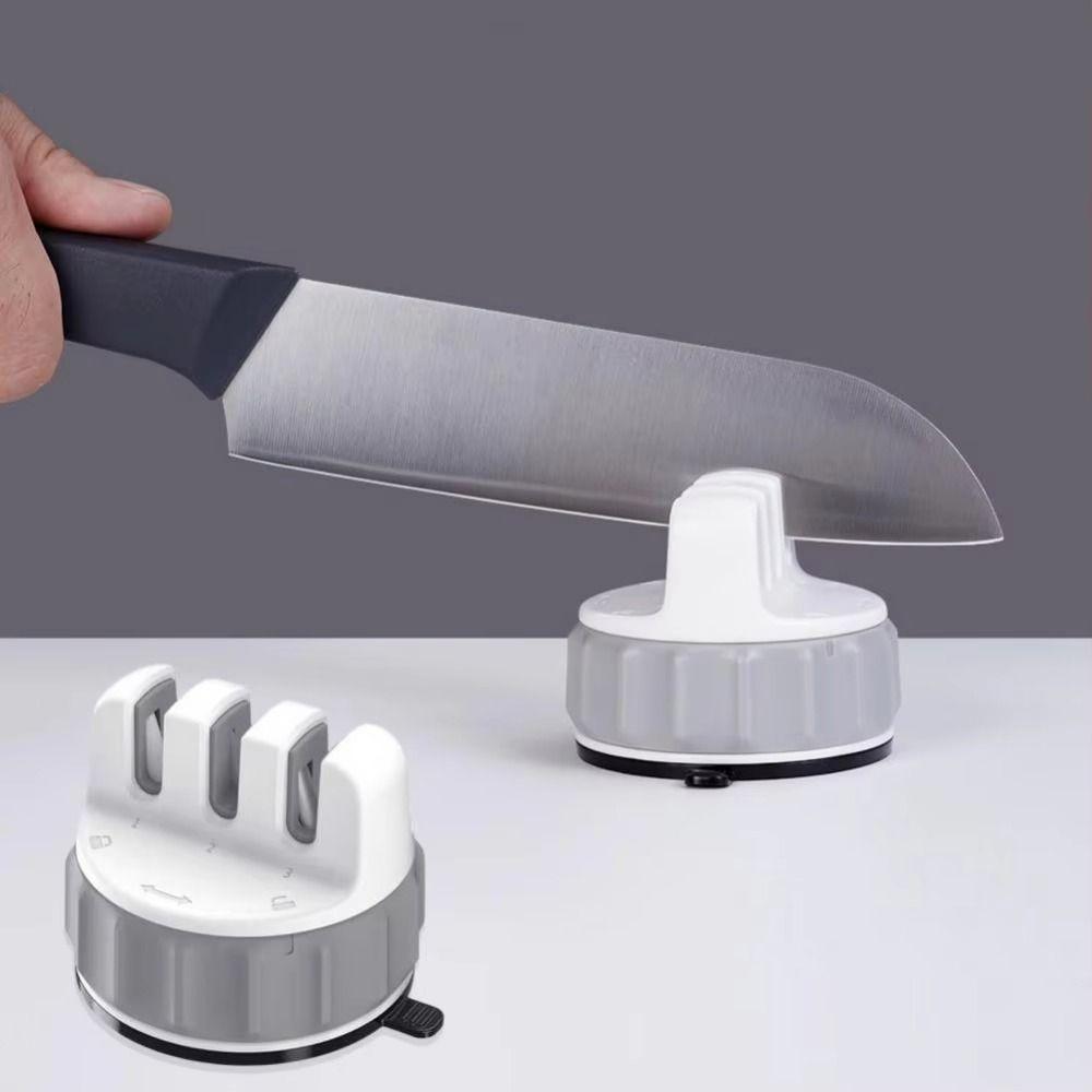 3 Stages Sharpening Stone Quick Sharpening Cutter Whetstone Mini Cutter Sharpener Kitchen