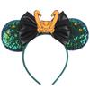 Cartoon Character Mouse Ears Headband Sequins 5" Bow Hairband For Girls Children Festival Party DIY Hair Accessories Gift