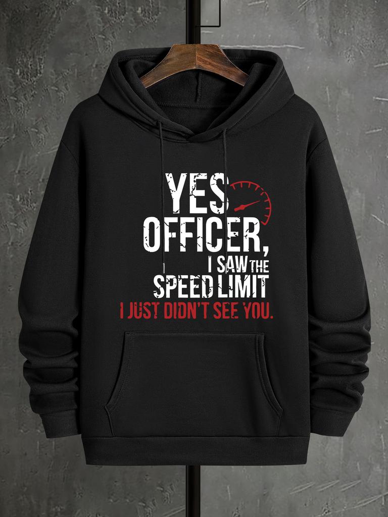 Men's Casual Hoodie with Geometric Print Polyester Kangaroo Pocket Machine Washable Perfect for Spring Fall