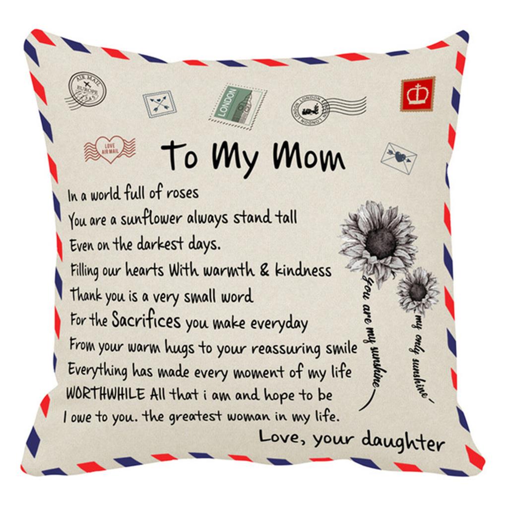 Square Pillow Decorative Envelope Husband Anniversary Decoration Wife Pillowcase Christmas Pillowslip Shape Home Cover