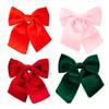Yousheng Christmas Tree Bow Pendant Velvet Bow Topper Wreaths Doors Decor Wire-Reinforced Edges Gift Bows Holiday Decoration