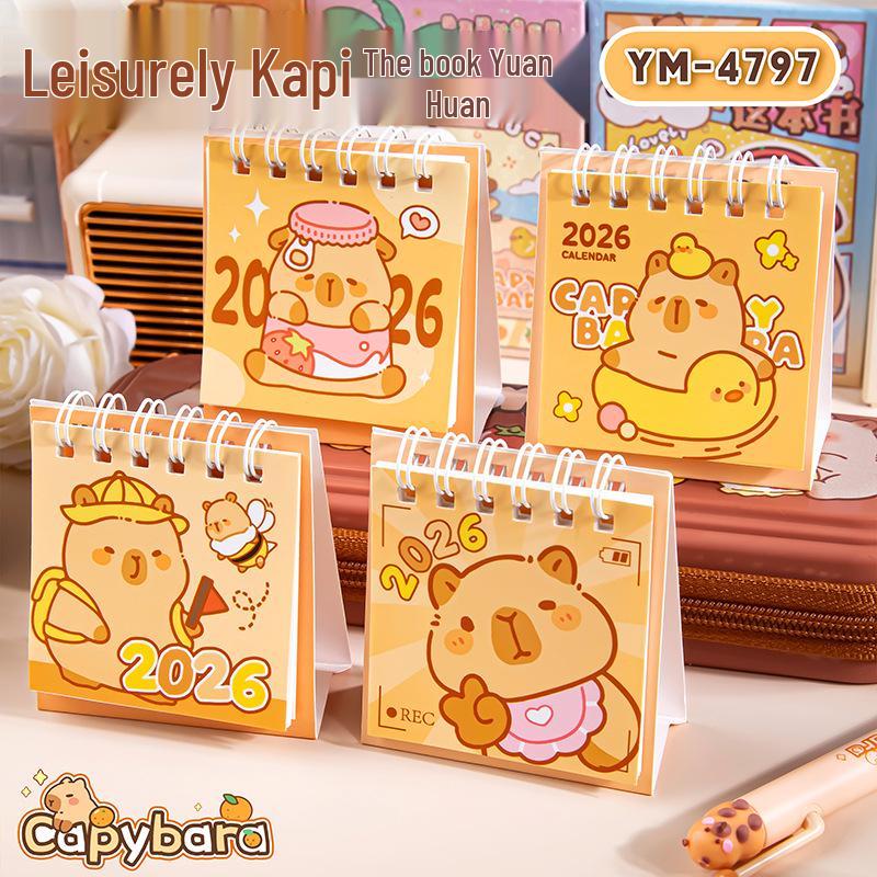 2026 Creative Cartoon Inspirational Desktop Calendar and Memo Planner