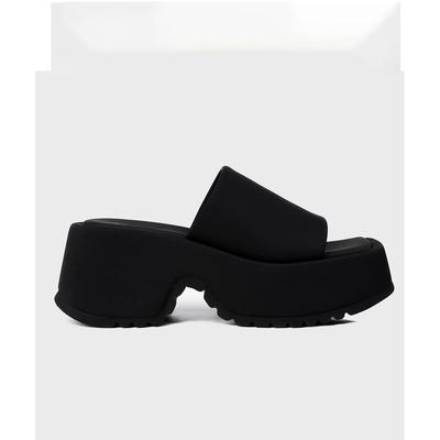 European Thick-soled Small Man Wearing Cool Slippers for Women 2025 Summer New Fashionable and Comfortable Versatile Height-increasing Slippers for 