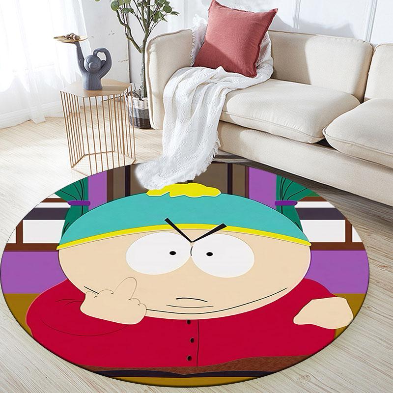 Eric Cartman Pattern Round rug,Carpet Rug for Living Room Bedroom Playroom ,Non-slip Floor Mat,Holiday Gifts and Birthday Gifts.