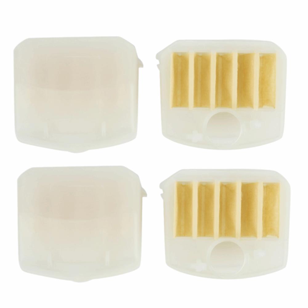 4PCS Plastic + Filter Paper Air Filter Replacement for Husqvarna 340 345E 346XP 350 351 353