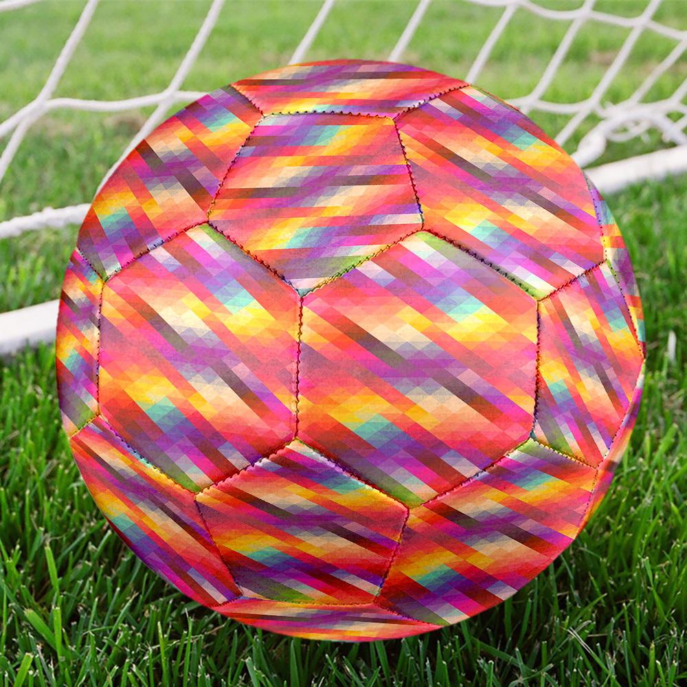 1pc Colorful Abstract Size 5 Soccer Ball Professional Match Training Football Indoor &Outdoor Sports Ball Lightweight Durable m6543
