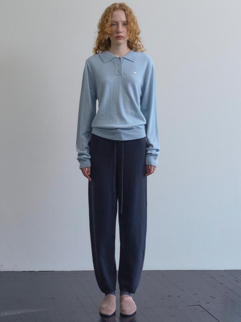 TINKNIT Knit Wool String Pants_Charcoal