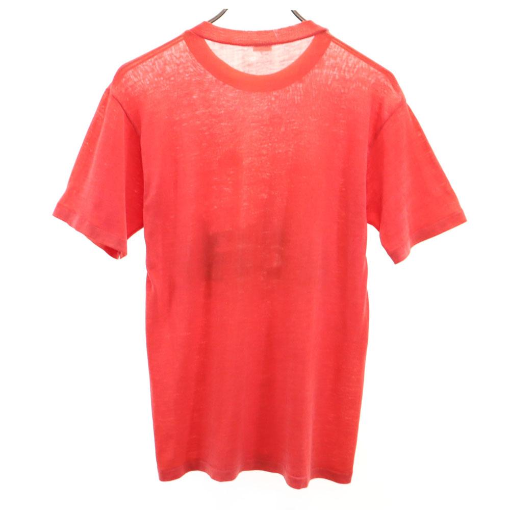 VINTAGE 70s 80s Snoopy Pattern Print Short sleeve T-shirt Red series Men's Used