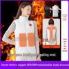Chaleco Térmico Recargable por USB para Mujer - Blanco, Protección contra el Frío, Ropa Calefactora Inteligente