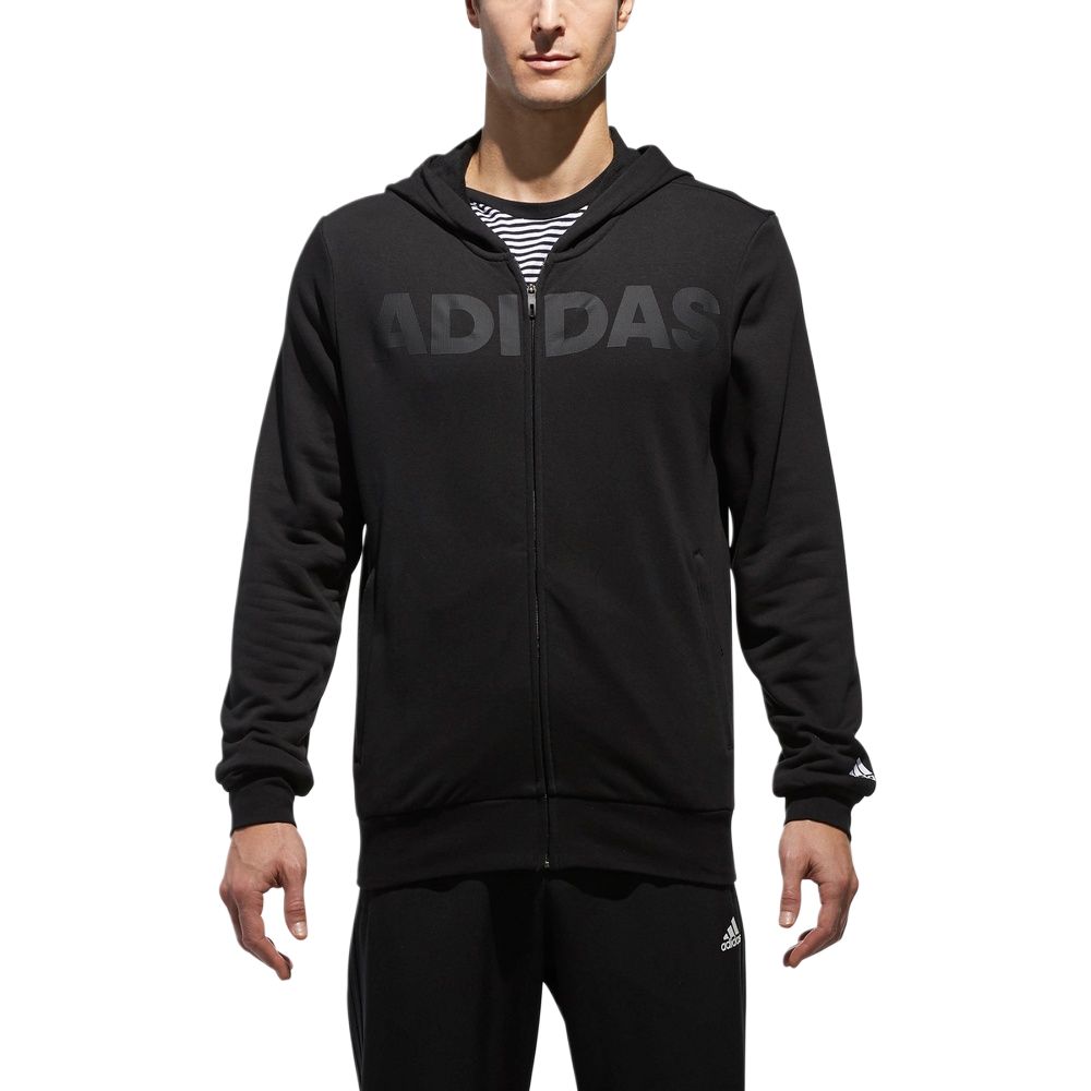 adidas Gestrickte Kapuzenjacke Bequem Langärmlig Herrenjacken Schwarz CX4958