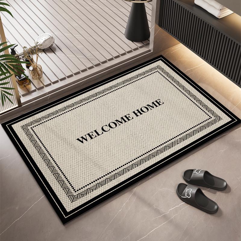 Non-Slip Diatomaceous Earth Absorbent Bathroom Mat - Easy To Clean and Stain-Resistant