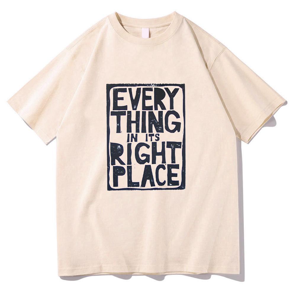 

Radiohead Все на своих местах Графические футболки Radiohead Рок-группа Хлопковые футболки Мужские Винтажные Классические Футболки Унисекс Y2K 4XL