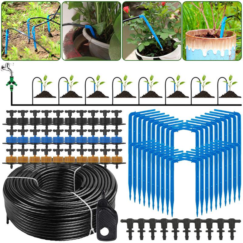 2/4-Way Drip Arrow Irrigation Set Gardening Water-Saving Drip Irrigation System Greenhouse Planting Watering 3/5Mm Hose Kit